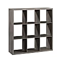 Sauder® Select 44”H 9-Cube Storage Bookcase, Mystic Oak