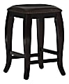 Linon Rockford Backless Faux Leather Counter Stool, Wenge/Brown 1 thumbnail image