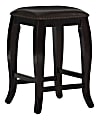 Linon Rockford Backless Faux Leather Counter Stool, Wenge/Brown