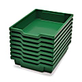Gratnells Shallow F1 Tray, Heavy Duty School, Industrial & Utility Bins, 12.3" x 16.8" x 3", Grass Green, Pack Of 8 1 thumbnail image