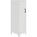 LYS SOHO Locker - 4 Shelve(s) - for Office, Home, Classroom, Playroom, Basement, Garage, Cloth, Sport Equipments, Toy, Game - Overall Size 53.4" x 14.3" x 18" - Pearl White - Steel