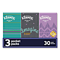 Kleenex® On The Go Packs Facial Tissues, 3-Ply, White, 10 Sheets/Pouch, 3 Pouches/Pack, 36 Packs/Carton 1 thumbnail image
