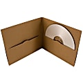 ReBinder™ RePlay 2-Disc CD/DVD Cases, Brown Kraft, Pack Of 25