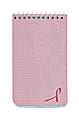 National Brand Pink Ribbon Memo Book, 3" x 5", Narrow Rule, 60 Sheets, Pink
