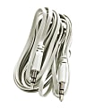 Duracell® 3.5mm Stereo Audio Cable, 10', White 1 thumbnail image