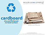 Recycle Across America Cardboard Standardized Recycling Labels, CARD-8511, 8 1/2" x 11", Light Blue 1 thumbnail image