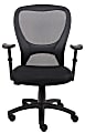 Boss Office Products Budget Mesh Task Chair, With Padded Arms, Black 1 thumbnail image