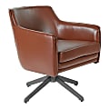 Office Star™ Faux Leather Guest Chair, Gray