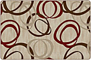 Flagship Carpets Printed Rug, Duo, 6'H x 9'W, Pearl