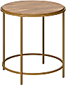 Sauder® International Lux Round Side Table, 22-1/4"H x 22"W x 22"D, Sindoori Mango/Satin Gold 1 thumbnail image