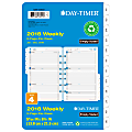 Day-Timer® Weekly Appointment Book Refill, 5 1/2" x 8 1/2", 90% Recycled, Simply Stated, January to December 2018 (120281801)