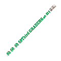 Musgrave Pencil Co. Motivational Pencils, 2.11 mm, #2 Lead, 3rd Graders Are #1, Green/White, Pack Of 144