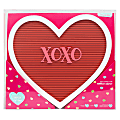 American Crafts Damask Love Valentine's Day Heart Letterboard, 12-3/4"H x 14"W x 1-3/4"D, Red 1 thumbnail image