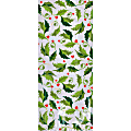 Amscan Christmas Holly Cellophane Party Bags, Medium, Pack Of 200 Bags 1 thumbnail image