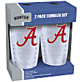 Hunter NCAA Slimline Tumblers, 16 Oz, Alabama Crimson Tide, Clear, Pack Of 2 1 thumbnail image