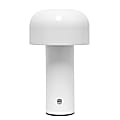 Simple Designs Mushroom Magic Mini Dome Dimming Rechargeable LED Touch Lamp, 8-5/16"H, White 1 thumbnail image