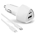 HyperGear SpeedBoost Dual-Outpost Lightning Car Kit For Apple Devices, White, HPL15623 1 thumbnail image