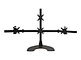 Ergotech 100-D28-B13 - Stand (pole, base plate, crossbar, 4 pivots) - for 4 LCD displays - aluminum, steel - black - screen size: up to 24" - mounting interface: 75 x 100 mm - desktop stand
