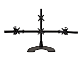 Ergotech Quad LCD Monitor Desk Stand - 28" pole - Black - Quad 1 over 3 1 thumbnail image