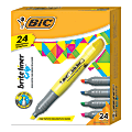 BIC® Brite Liner® Highlighters, Chisel Point, Assorted Colors, Box Of 24 1 thumbnail image