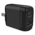 HyperGear SpeedBoost PD Dual-Output USB Wall Charger For iPhone And Android, Black, HPL15625