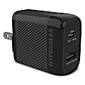 HyperGear SpeedBoost PD Dual-Output USB Wall Charger For iPhone And Android, Black, HPL15625 1 thumbnail image