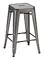 Zuo Modern® Marius Counter Stools, Gunmetal, Set Of 2 Stools 1 thumbnail image