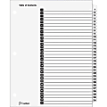 Cardinal® OneStep® Index System, 1-31 Tab/Index, Clear