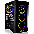 CLX SET Gaming Desktop PC, AMD Ryzen 9, 32GB Memory, 1TB Solid State Drive, 4TB Hard Drive, Windows 11 Home, NVIDIA GeForce RTX 4090 24 GB GDDR6X, Black