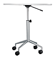 Safco® RSVP Pneumatic Height Table Base, 36 3/4"H x 29 3/4"W x 29"D, Silver