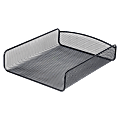 Safco® Onyx™ Single Letter Tray Organizer, 2 1/2"H x 9 1/4"W x 11 3/4"D, Black 1 thumbnail image