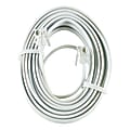 Power Gear Phone Line Cord, 25', White, 76119999