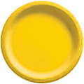 Amscan Round Paper Plates, Yellow Sunshine, 6-3/4”, 50 Plates Per Pack, Case Of 4 Packs 1 thumbnail image