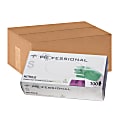Medline Professional Powder-Free Nitrile Exam Gloves With Aloe, Small, Green, 100 Gloves Per Box, Case Of 10 Boxes