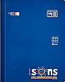 SONS System Quad Grid Notebooks, 9-3/4" x 7-1/2", 1 Subject, Quadrille Rule, 5mm, 200 Sheets, Blue 1 thumbnail image