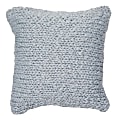 Dormify Emme Chunky Knit Square Pillow Cover, Dusty Blue