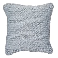 Dormify Emme Chunky Knit Square Pillow Cover, Dusty Blue 1 thumbnail image