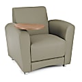 OFM Interplay-Series Single-Tablet Chair, 33"H x 43"W x 32"D, Taupe/Bronze 1 thumbnail image