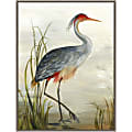 Amanti Art Grey Heron by Aimee Wilson Framed Canvas Wall Art Print, 23" x 30", Graywash