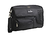 Denco Sports Luggage Travel Messenger Bag With 15" Laptop Pocket, Providence Friars, 15 1/4"H x 12"W x 1 1/4"D, Black 1 thumbnail image
