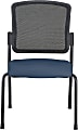 WorkPro® Spectrum Series Mesh/Vinyl Stacking Guest Chair with Antimicrobial Protection, Armless, Navy, Set Of 2 Chairs, BIFMA Compliant 1 thumbnail image