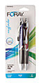 FORAY® Wayfinder Retractable Ballpoint Gel Pens, 0.7 mm, Fine Point, Blue/Red Barrel, Black Ink, Pack Of 2 1 thumbnail image