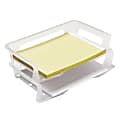 Office Depot® Brand Side-Load Stacking Desk Tray, Letter Size, Clear, Pack Of 2