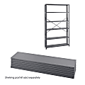 Safco 6-Shelf 48"W Industrial Steel Shelving, Dark Gray