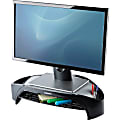 Fellowes® Smart Suites™ Monitor Riser Plus, 4"H x 18 13/16"W x 13"D, Black