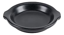 Foundry™ Ceramic Round Au Gratin Dishes, 10 Oz, Black, Pack Of 24 Dishes