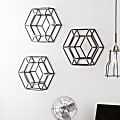 Holly & Martin Wyson Honeycomb Wall Mirrors, 16" x 9 3/4", Antique Gold/Matte Black, Set Of 3 1 thumbnail image