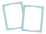 Barker Creek Computer Paper, Letter Paper Size, 60 Lb, Turquoise Chevron, 100 Sheets 1 thumbnail image