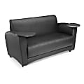 OFM Interplay-Series Double-Table Sofa, 33"H x 82"W x 32-1/2"D, Black/Tungsten