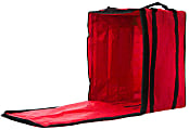 American Metalcraft Standard Nylon Pizza Delivery Bag, 27"H x 19"W x 19"D, Red